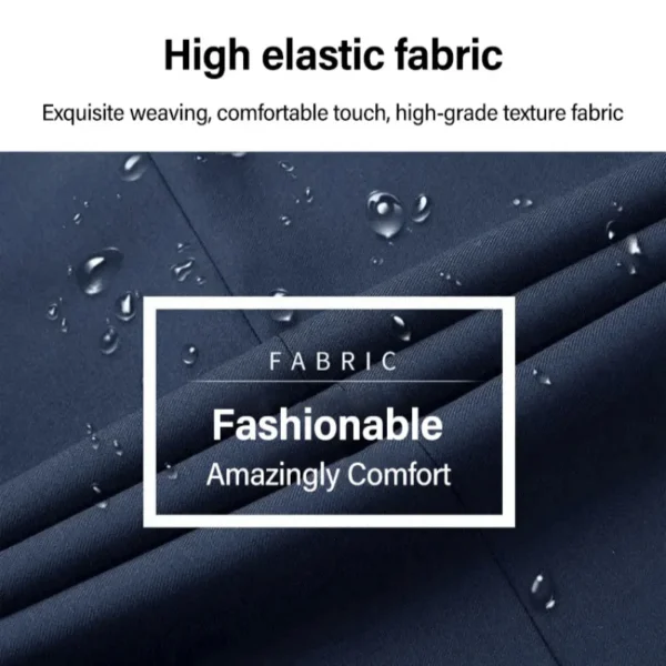 Korean Men's Suit Male Casual Slim Fit Business Jacket Spring Autumn Anti-Wrinkle Versatile Ultra-Thin Breathable High-Elastic - Image 4