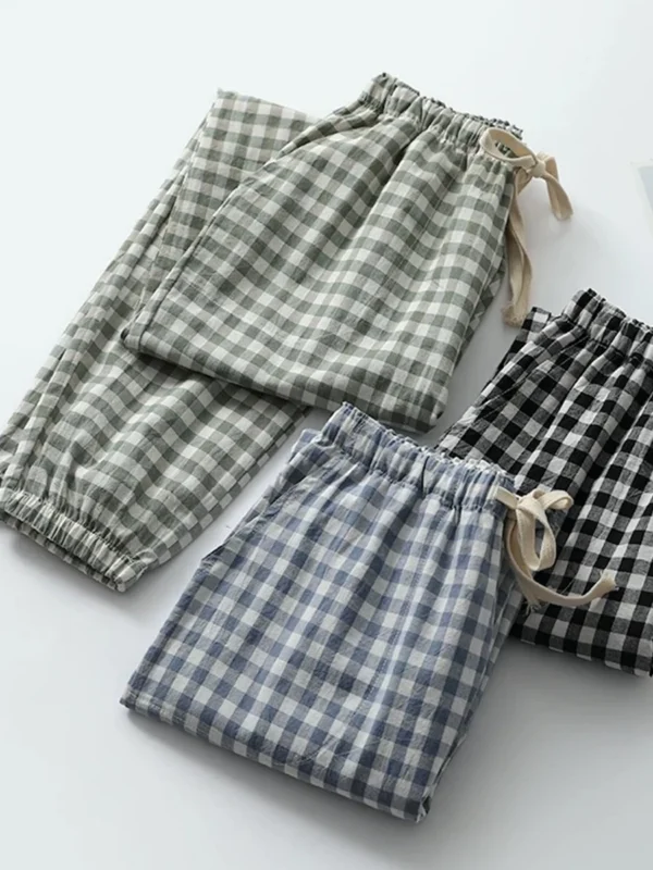 Pajama Pants Men's Summer Thin Loose Large Size Trousers Summer Teenagers Can Wear Home Pants - Image 3