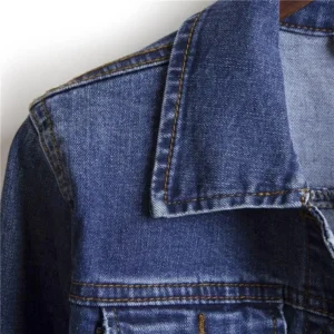 2024 Autumn Women's Casual Denim Jacket Jacket Women's Long-Sleeved Single-Breasted Jeans Jacket Women's Short Top - Image 6