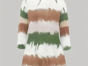 Plus Size 1XL-5XL Women Three-Piece Outfit Tie Dye Top Solid Color Tank Top Elastic Waist Pants Set Women Casual Summer Clothes