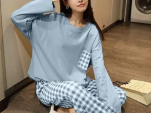 Women's 2-Piece Spring, Autumn And Summer Pajamas Women's Long Sleeve New Korean Version Fashion Casual Ladies Loungewear Set