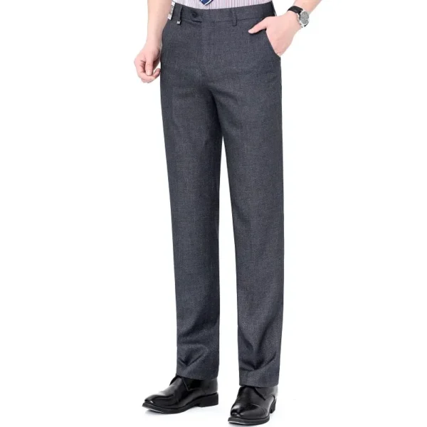 Top-Quality Men's Woolen Trousers - Traf Suit Pants,Business Formal,Trousers for Men, Man Pants, Naples Wool Dress Pants for Men - Image 5