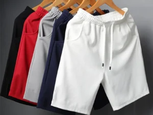 Men Soild Drawstring Shorts Man Summer Casual Gym Shorts Sport Basketball Shorts Running Fitness Beach Shorts Male Clothing 5XL