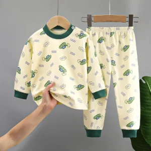 New Kids Boys Girls Pure Cotton Pajamas Cute Cartoon Long Sleeve Pyjamas Toddler Baby Autumn Sleepwear Children's Clothing Sets - Image 7