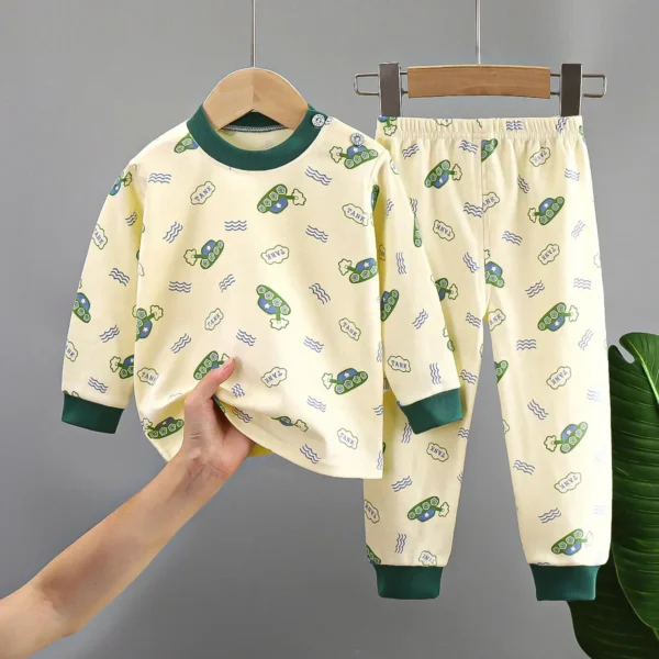 New Kids Boys Girls Pure Cotton Pajamas Cute Cartoon Long Sleeve Pyjamas Toddler Baby Autumn Sleepwear Children's Clothing Sets - Image 7
