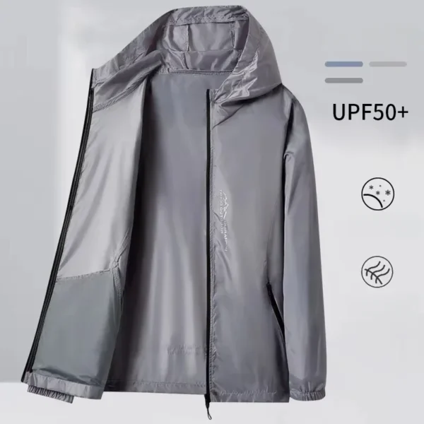 Hiking Skin Jacket Outerwear Coat Camping Rain Jackets Waterproof Sun Protection Fishing Hunting Clothes Quick Dry Sunscreen - Image 6