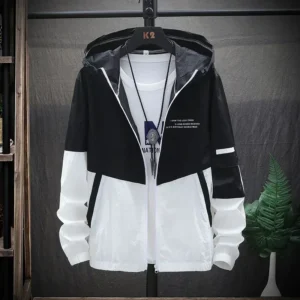 Summer Hooded Jacket Men Women Waterproof Sun Protection Clothing Fishing Hunting Clothes Quick Dry Skin Patchwork Windbreaker - Image 4