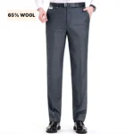 Top-Quality Men's Woolen Trousers - Traf Suit Pants,Business Formal,Trousers for Men, Man Pants, Naples Wool Dress Pants for Men
