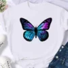 Women's European and American Clothing Butterfly Letter Printed Short-sleeved T-shirt Tops Graphic T Shirts Harajuku - Image 7