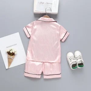 New Summer Baby Girls Clothes Suit Children Sleepwear Shirt Shorts 2Pcs/Sets Kids Boys Pajamas Toddler Costume Infant Tracksuits - Image 6