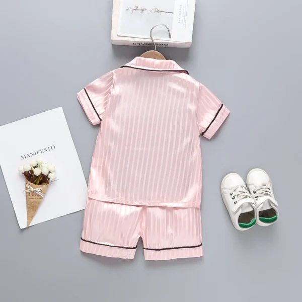 New Summer Baby Girls Clothes Suit Children Sleepwear Shirt Shorts 2Pcs/Sets Kids Boys Pajamas Toddler Costume Infant Tracksuits - Image 6