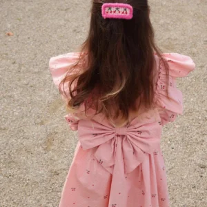 2025 Summer KS Baby Girls Cherry Strawberry Bow Princess Dresses Kids Cotton Clothes Girls Floral Printed Casual Tank Slip Dress