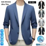 Korean Men's Suit Male Casual Slim Fit Business Jacket Spring Autumn Anti-Wrinkle Versatile Ultra-Thin Breathable High-Elastic
