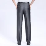2025 Men Business Silk Suit Pant Plus Size 29-56 Spring Summer New Fashion Formal Men Casual Pant Buckle Trousers For Male