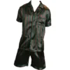 Two piece sets for men's pajamas summer short sleeved shorts striped pattern printed home clothing sleepwear set - Image 7