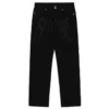 Letter Embroidery Black Men's Baggy Jeans Dark Style Hip Hop High Street Loose Straight Man Jeans American Retro Y2K Man Pants - Image 6