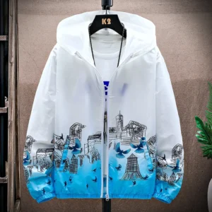 Outdoor Lightweight Hoodie Jacket Coat Men Long Sleeve Fishing Swim Shirt Quick Dry Hiking T-Shirt Women Sun Protection Clothing - Image 3