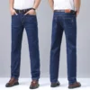 Men's Denim Jeans Thin Summer Straight Business Soft Fashion New High Quality Pants New Arrivals Dropship OL Work Trousers - Image 3