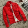Denim Jackets Man Punk Ripped Jeans Coat for Men Slim Fit with Print Hole Winter 2024 Cheap Price Stylish on Board Fast Delvery - Image 7