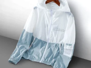 Summer Hooded Jacket Men Women Waterproof Sun Protection Clothing Fishing Hunting Clothes Quick Dry Skin Patchwork Windbreaker