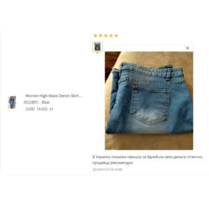 ﻿ ﻿ Women High Waist Denim Skirts Ladies Stretch Jeans Knee Length Casual Bodycon Skirt - Image 6