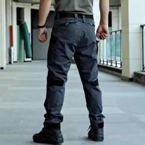 Wear-Resistant Outdoor Tactical Pants Mens Casual T-shirt Cargo Trousers Multi-pocket Waterproof Pant Hiking Training Workwear - Image 5