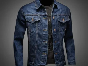Jeans Coat for Men Blue Autumn Slim Fit Denim Jackets Man Cheap Price Stylish Designer Vintage Cowboy Loose Winter Outerwear Low