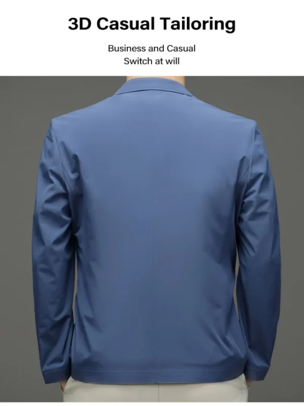 Korean Men's Suit Male Casual Slim Fit Business Jacket Spring Autumn Anti-Wrinkle Versatile Ultra-Thin Breathable High-Elastic - Image 6