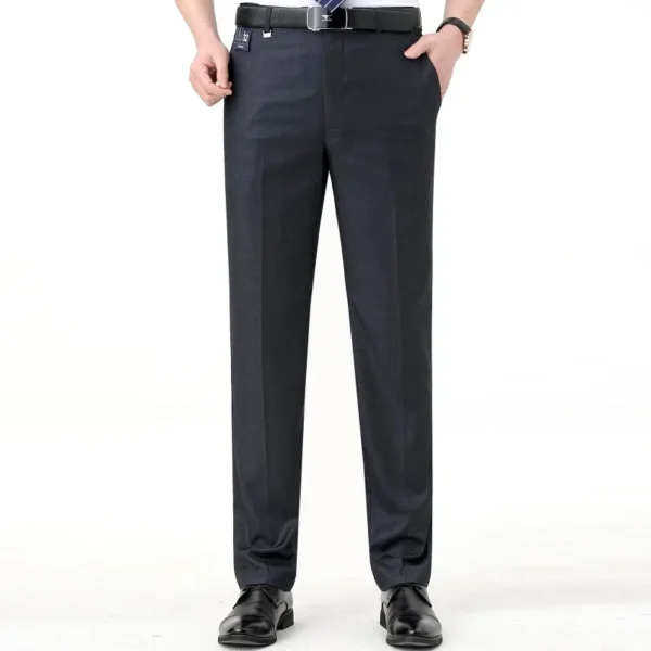 Top-Quality Men's Woolen Trousers - Traf Suit Pants,Business Formal,Trousers for Men, Man Pants, Naples Wool Dress Pants for Men - Image 6