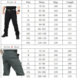 Tactical Cargo Pants Men Outdoor Waterproof SWAT Combat Military Camouflage Trousers Casual Multi Pocket Male Work Joggers - Image 7