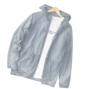 1PC outdoor ice silk elastic ultra-thin clothing, sun protection jacket, beach top waterproof, lightweight, and UV resistant - Image 4
