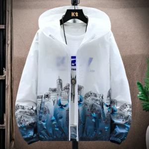 Outdoor Lightweight Hoodie Jacket Coat Men Long Sleeve Fishing Swim Shirt Quick Dry Hiking T-Shirt Women Sun Protection Clothing - Image 5