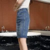 Skirts For Women Midi Denim To Knees Length Womens Skirt Casual Trend A Line Streetwear Offer Youthful Emo Jeans Y2k V Clothing - Image 7