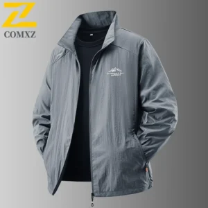 2025 Men's Summer Sun Protection Jacket Ultra-Light Thin Skin-Friendly Breathable UV Proof Fishing Ice Silk Sunscreen Coat - Image 4