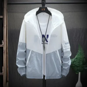 Summer Hooded Jacket Men Women Waterproof Sun Protection Clothing Fishing Hunting Clothes Quick Dry Skin Patchwork Windbreaker - Image 7