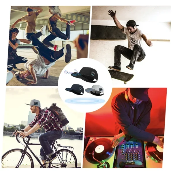 2025 Hat Bluetooth Speaker Adjustable Bluetooth Hat Wireless Smart Speaker Cap For Outdoor Running Sports Baseball Cap With Mic - Image 2