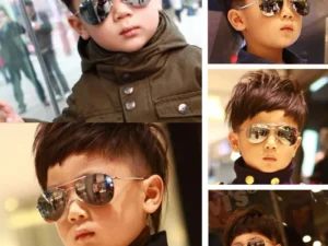 2019 Sunglasses new fashion baby kids boy girl Pilot sunglasses metal frame goggles glasses for kids children