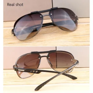 Luxury Pilot Sunglasses Men Women Oversized Driving Sunglasses Man Gradient Lens Black Sun Glasses Eyewear Oculos Gafas UV400 - Image 4