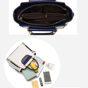 Women's bag 2025 new fashion women's bags hit color hand-held bag Europeand the United States all-match shoulder messenger bag - Image 7