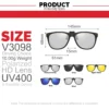 VIVIBEE Men Photochromic Polarized Lens Flip Up Clip on Sunglasses Women Driving Sun Glasses with Clips 2025 Trending Product - Image 3