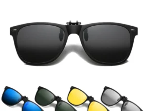 VIVIBEE Men Photochromic Polarized Lens Flip Up Clip on Sunglasses Women Driving Sun Glasses with Clips 2025 Trending Product