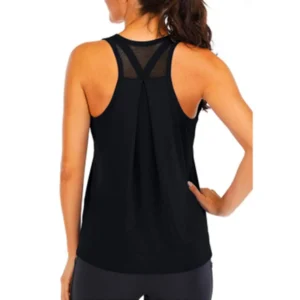 Yoga Shirt Female New Style T-Shirt Loose Fitness Tops Vest Women Sleeveless Sport Tee Quick-Drying Gym Running Workout Blouse - Image 4