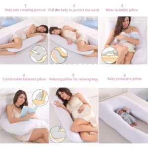 PANGDUBE Pregnancy Pillow 130*70cm Sleeping Waist Pillow for Pregnant Women Nursing Pillow Breastfeeding Cushion for Women - Image 4