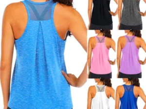 Yoga Shirt Female New Style T-Shirt Loose Fitness Tops Vest Women Sleeveless Sport Tee Quick-Drying Gym Running Workout Blouse