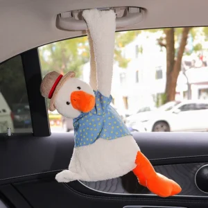 duck Creative Ass Tissue Box Soft Cartoon Paper Napkin Case Cute Animals Car Paper Boxes Lovely Napkin Holder for Car Seat - Image 5