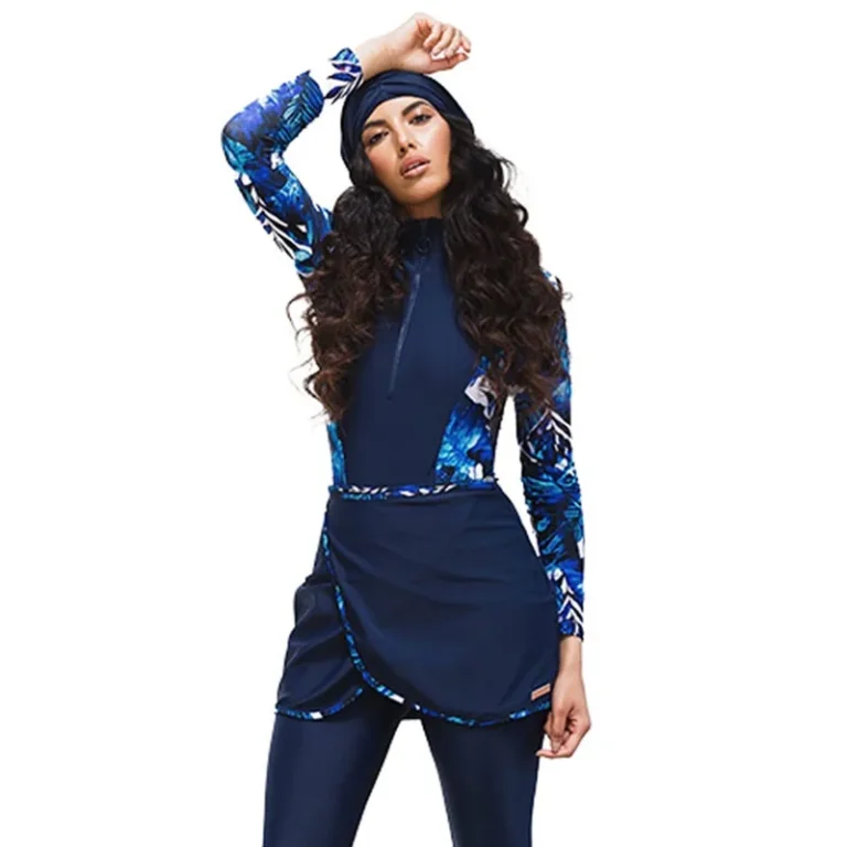 3PCS/Set Women Muslim Clothing Muslim Swimwear Long Sleeve Sport Swimsuit Burkini Swimming Maillot Bain Femme Musulmane Suit - Image 4