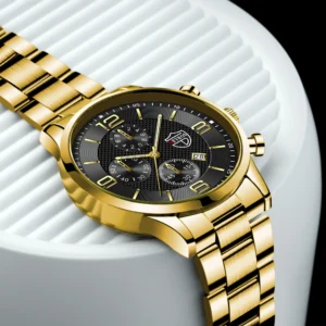 reloj hombre Luxury Business Men Watchs Stainless Steel Quartz WristWatch Male Leather Calendar Luminous Clock relogio masculino - Image 5