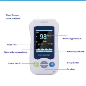 JYHealth Medical Portable Handheld Pulse Oximeter Adult Newborn Infant Child Baby Kids Oximetro De Pulso Fingertip pediatrico - Image 4