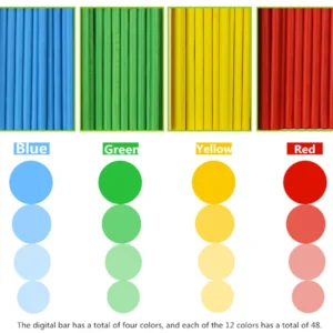 Children Learning math Wooden Educational Toys Digital Stick Montessori Teaching Aid Mathematics Enlightenment Knowledge - Image 5