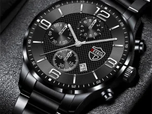 reloj hombre Luxury Business Men Watchs Stainless Steel Quartz WristWatch Male Leather Calendar Luminous Clock relogio masculino